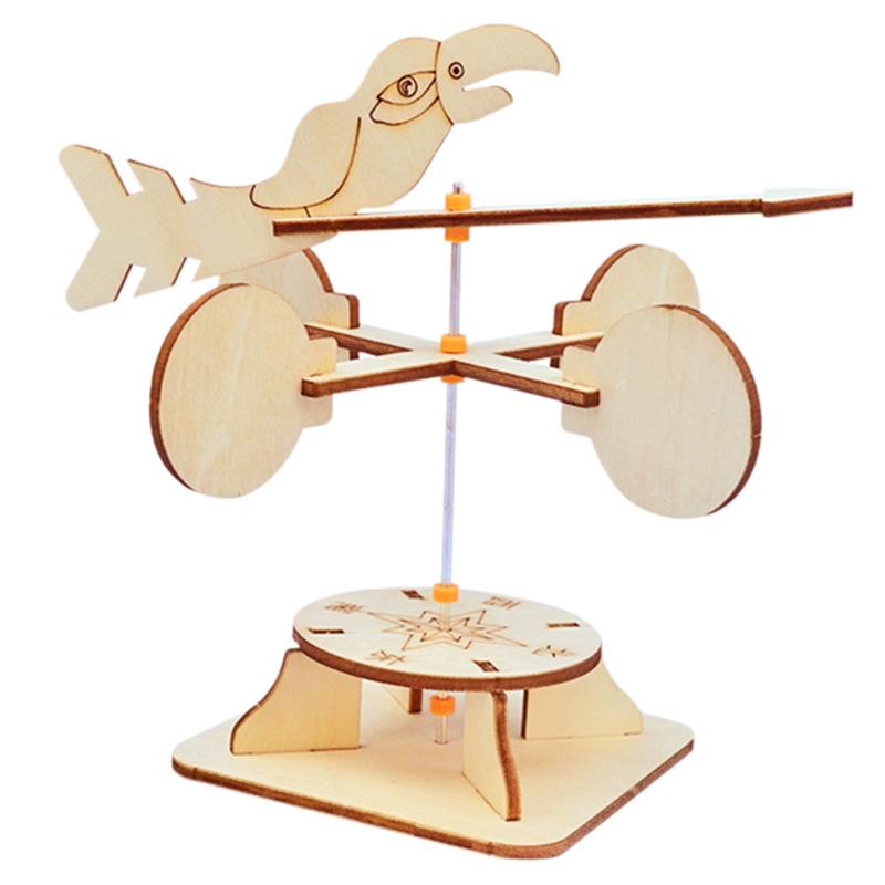 1 Set Diy Science Experiment Kit & Education Model Diy Wind Vane Toy Physics Science Toys For Children Gift