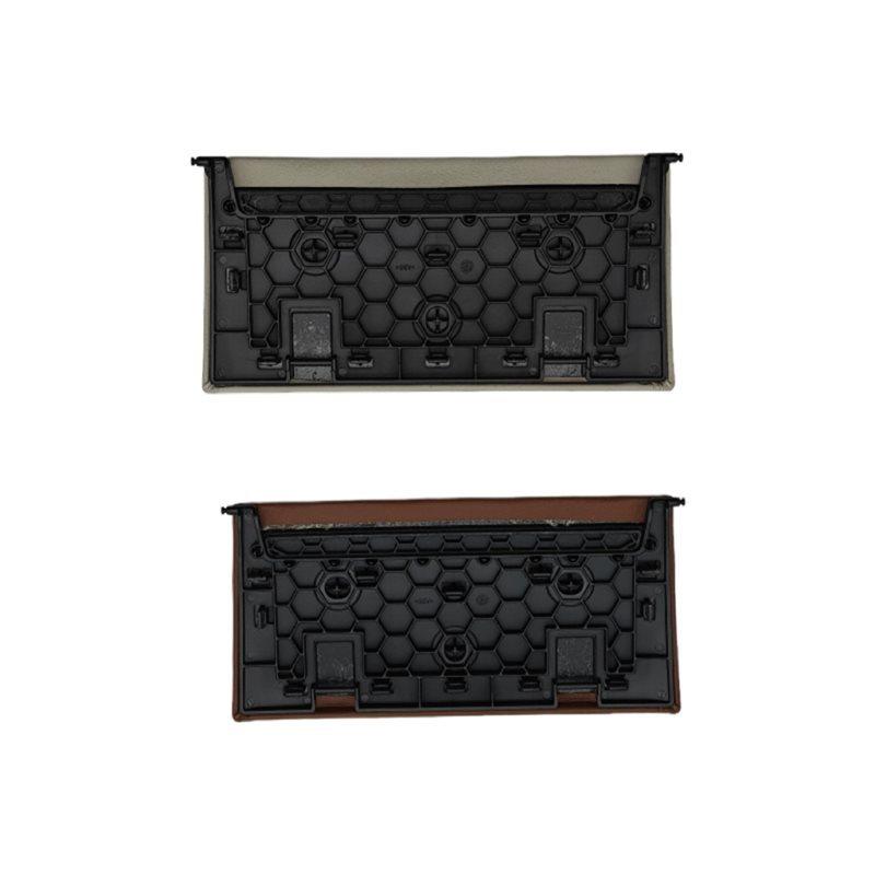 For A6 C8 2013-2024 Car Rear Armrest Box Trim Cover Storage Box Trim Plate Cover Molding Brown