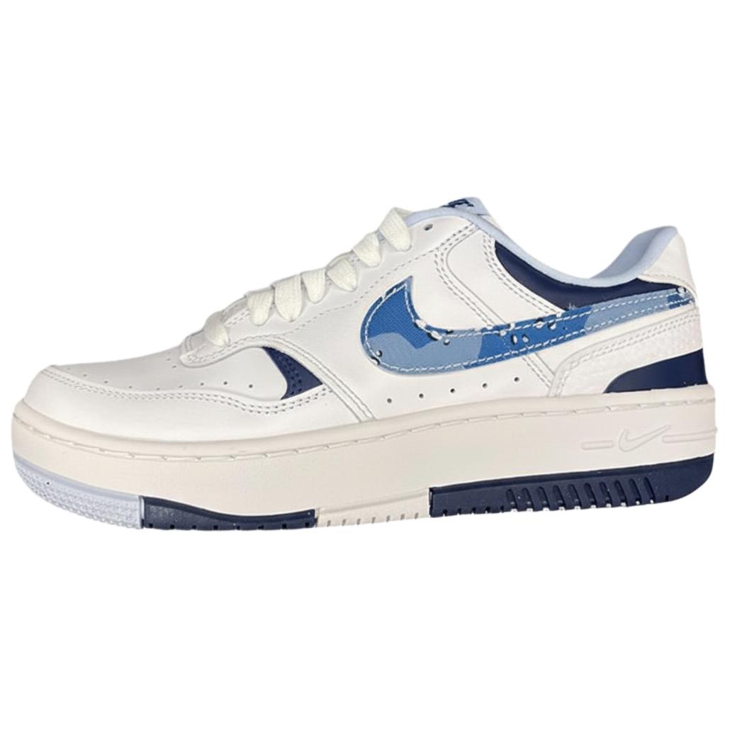 Nike Gamma Force Comfortable Versatile Non-Slip Breathable Low-Top Skate Shoes Women sneaker White Blue IB6171-101 36.5