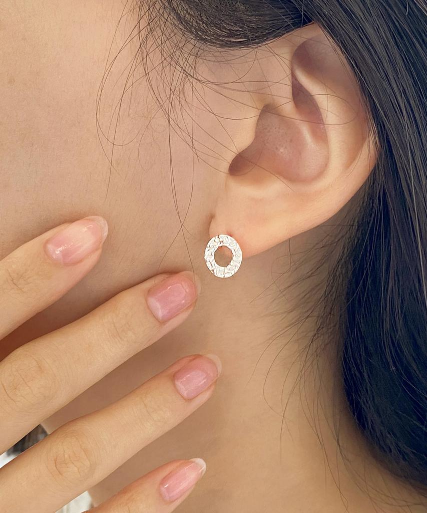 47Bag 925 Silver Heart Teardrop Circle Earrings (3 Types)