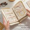 Removable Storage Pages Jewelry Organizer, with Zipper And Design, Portable Flexible Space Organizer Travel Bag for Necklaces Rings Earrings Bracelets