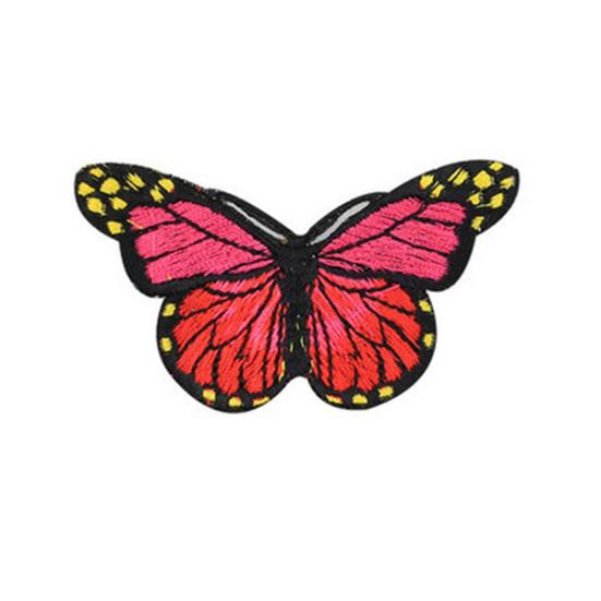10 ks/sada Nálepky nášivky na šití oblečení ve tvaru motýla Aplikace Dekorace oblečení