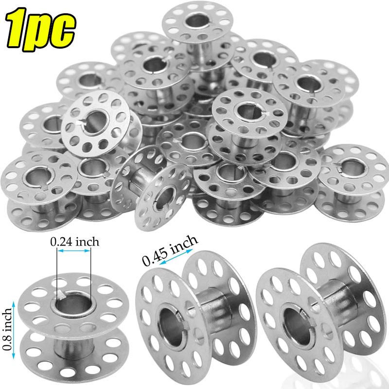 

Катушка для бытовой швейной машины, металлические катушки, пустая катушка из нержавеющей стали для намотки шелковых ниток, детали для пошива одежды Brother