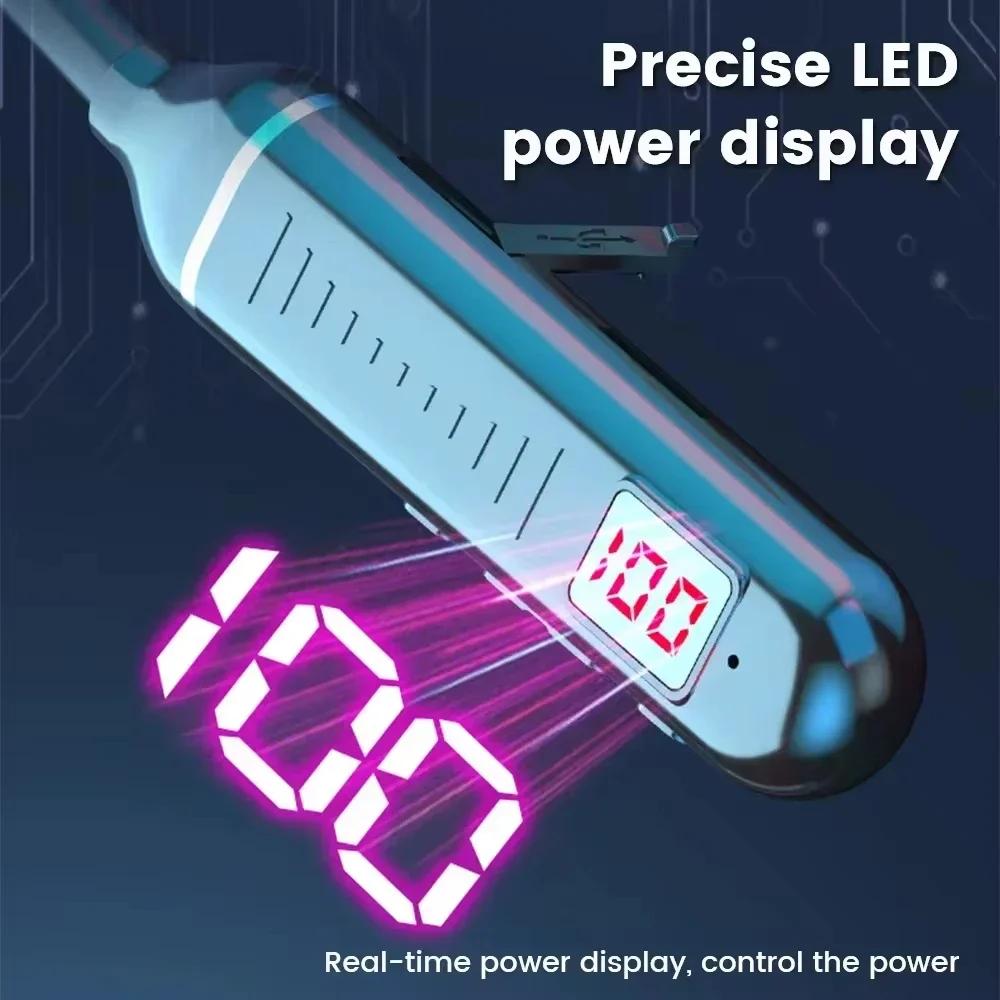 Bluetooth 5.2 Earphones Neckband Headphones Wireless Headsets HiFi Stereo LED Digital Display Dual Mode Waterproof Earbuds