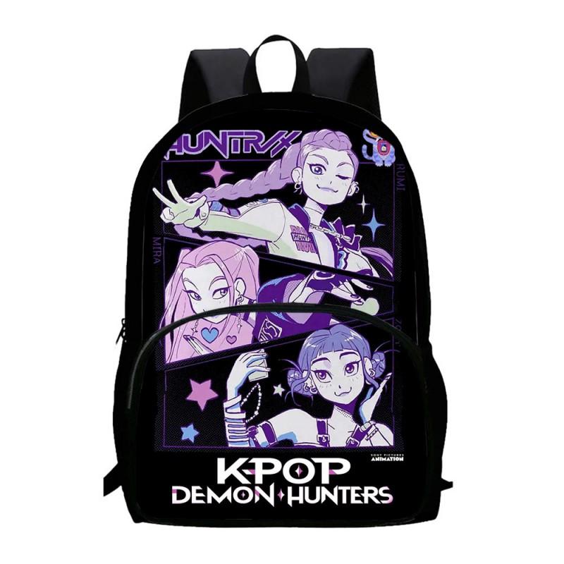 K-Pop Inspired Demon Hunter Themed Large Capacity Backpack School Travel Unisex Oxford Fabric Daypack