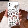 For Samsung Galaxy A04e A04 Case For Samsung A05 Coque Samsung A07 4G Capa Clear Silicon Soft TPU Back Cover Cute Cat Phone Case