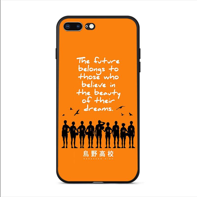 

Жесткий чехол для телефона с аниме комиксами Haikyuu для Iphone 6S 5 SE 2020 Funda X XR 10, чехол для мобильного телефона XS 12 11 Pro Max 13 Mini 7 8 6 Plus Shell iPhone 12