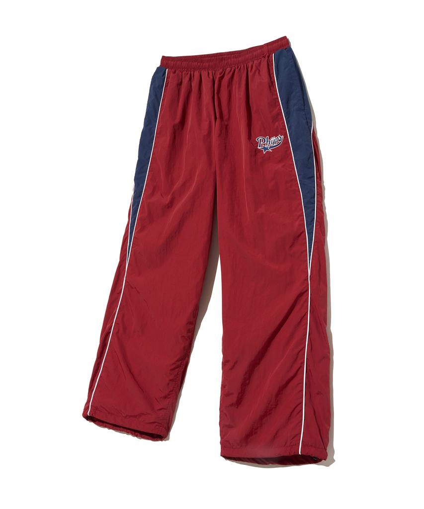 PHYSICAL DEPARTMENT Nylon Tail Track Pants_Burgundy