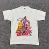 Vintage 1997 Fruit of the Loom NHL Detroit Red Wings Mike Vernon T-Shirt Grau L Unisex T-Shirt
