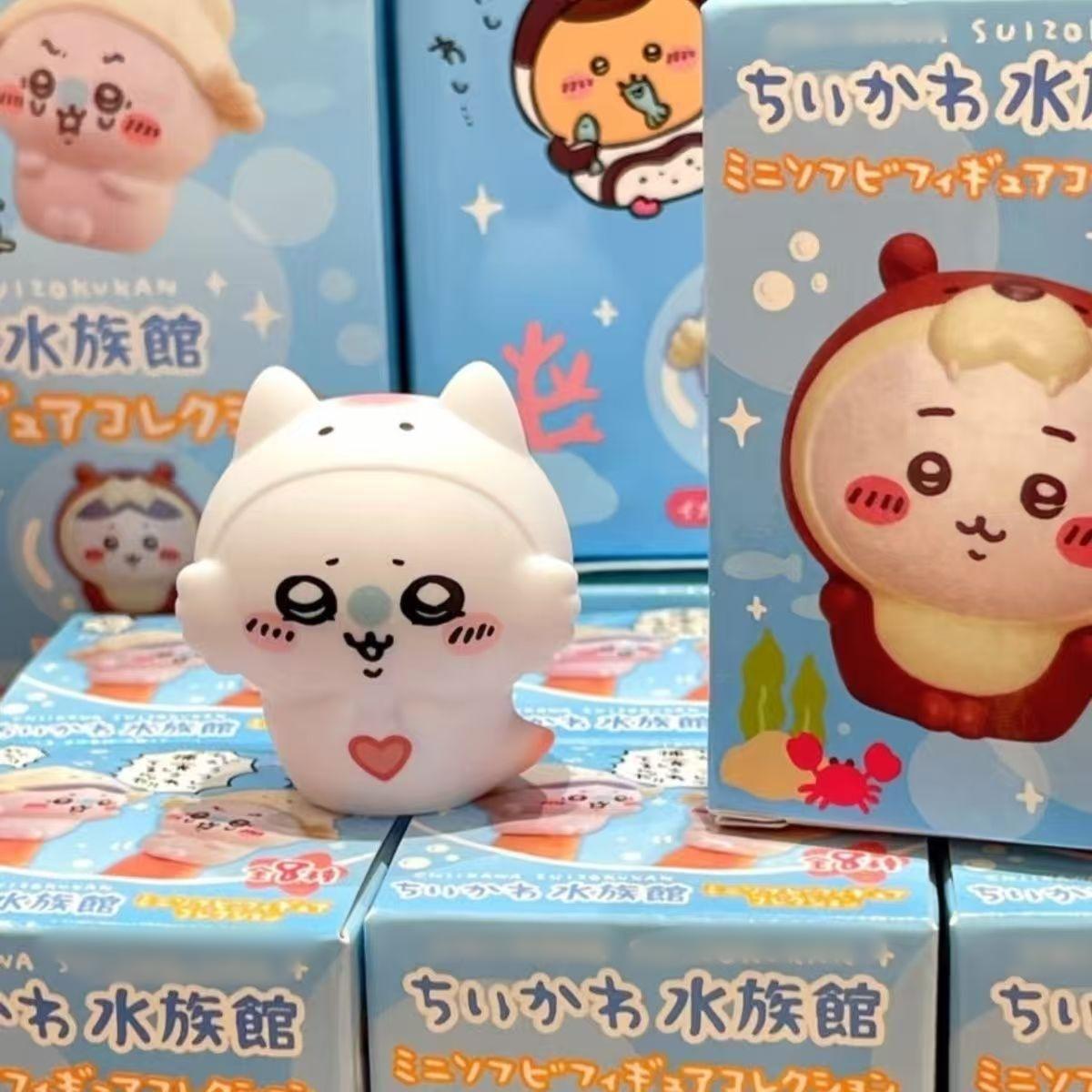 

Аксессуары для кукол Chikawas Kawaii Anime Cartoon Model, милый самоироничный медведь, аквариумная кукла Усаги Хатико, подарок для детей, игрушки.