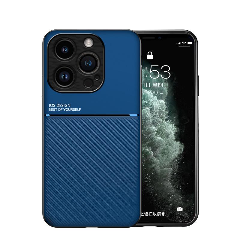 Funda a Prueba de Golpes Para iPhone 17 16 15 14 13 12 11 Pro Max 16Plus 15Plus 16e Xs Max XR XS Soporte Magnético para Coche Cuero Silicona