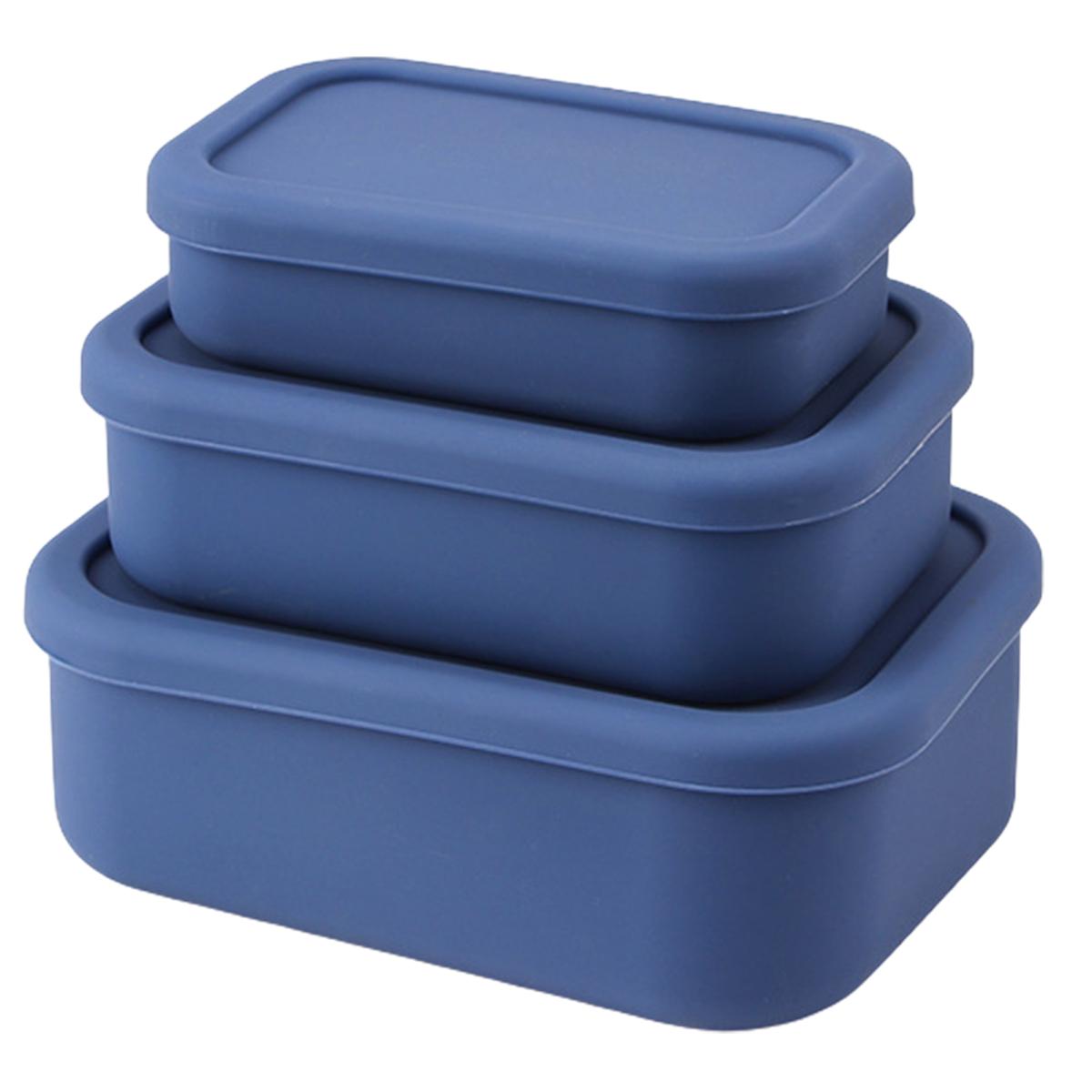 

Удобный термостойкий пищевой контейнер для микроволновой печи, портативный ланч-бокс для офисного работника, контейнер для хранения еды, товары для дома темно-синий