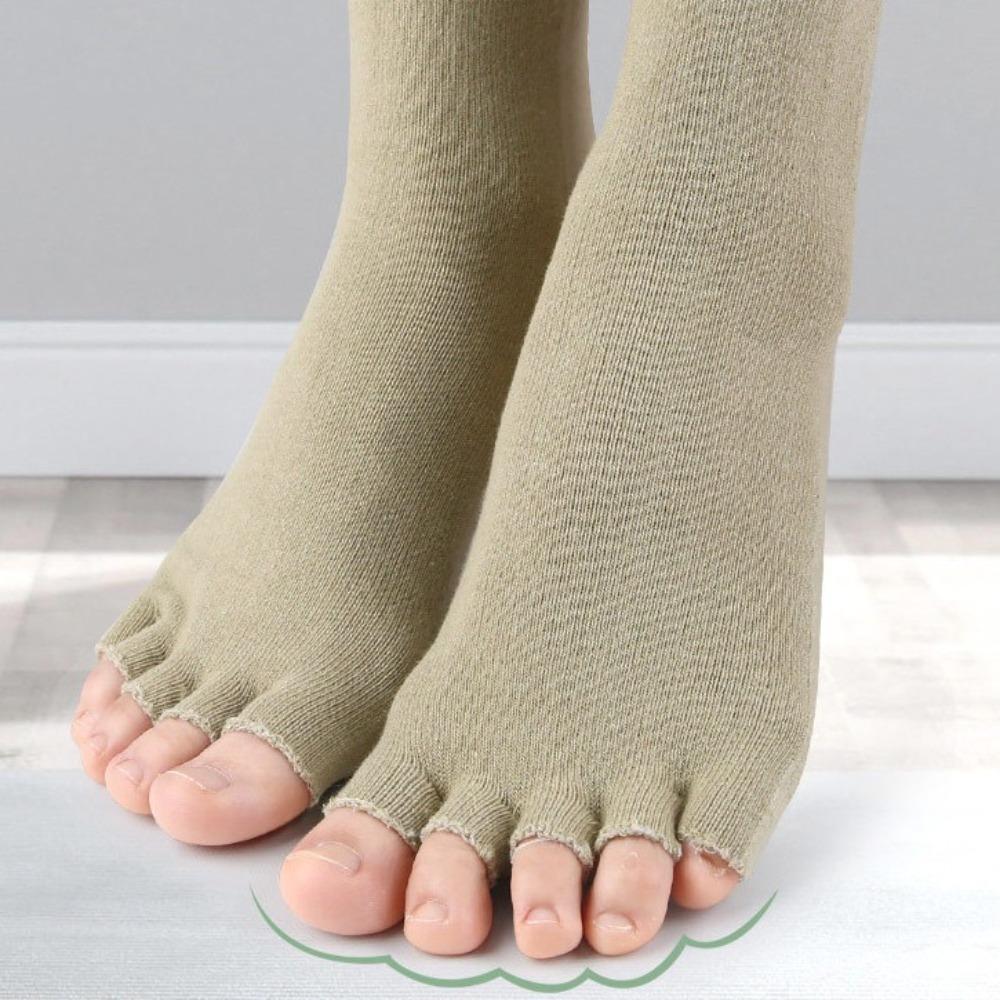 Toe Separation Exposed Sport Five Finger Socks Short Cotton Socks  Yoga