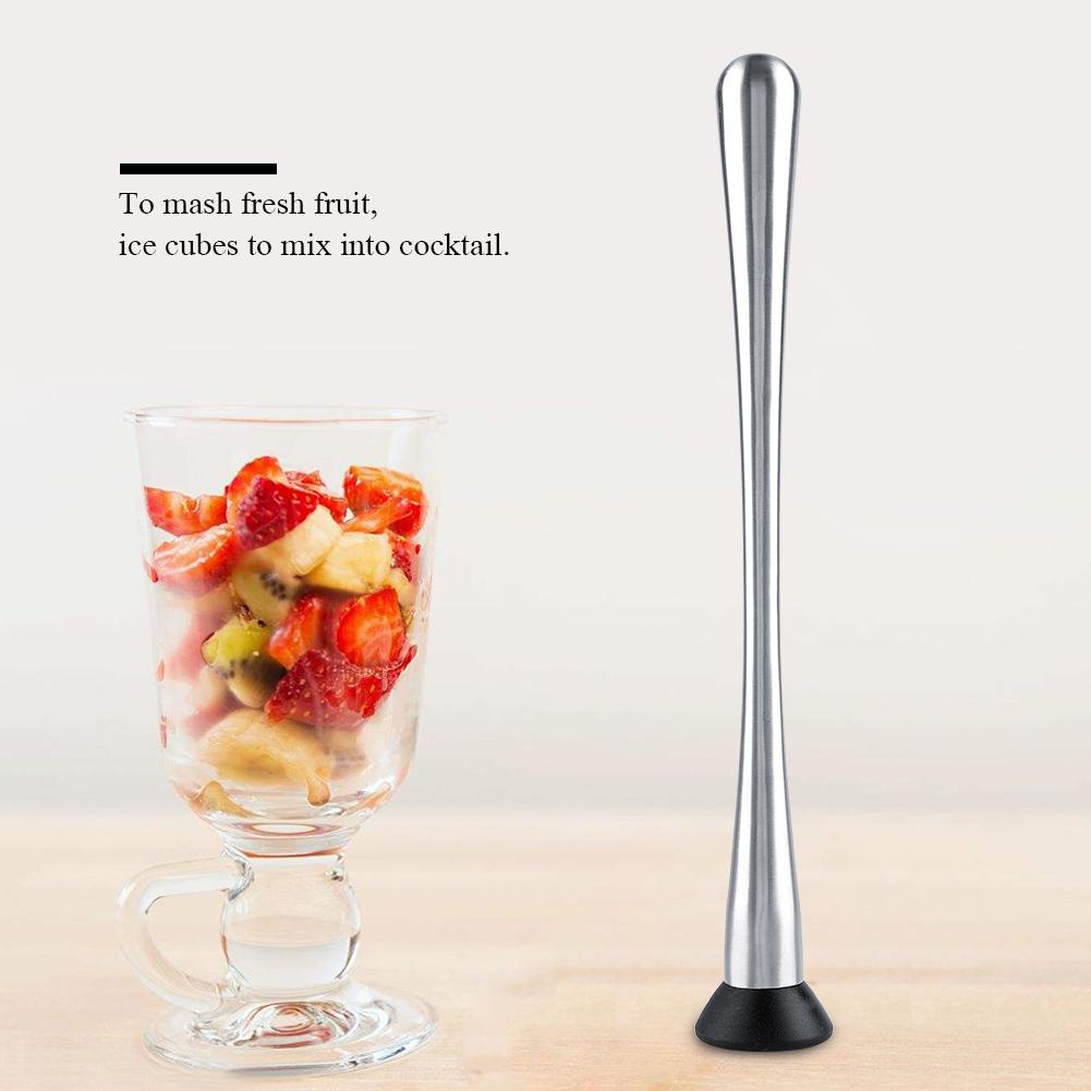 Barware Long Handle Stainless Steel  Cocktail Muddler Mojito Fruit Mixer DIY Drink Wine Barware Tool Stainless Steel Muddler