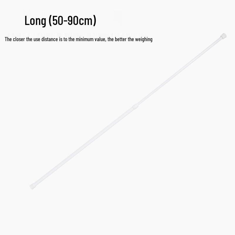 Telescopic No-Punch Hanging Clothes and Shower Curtain Rod