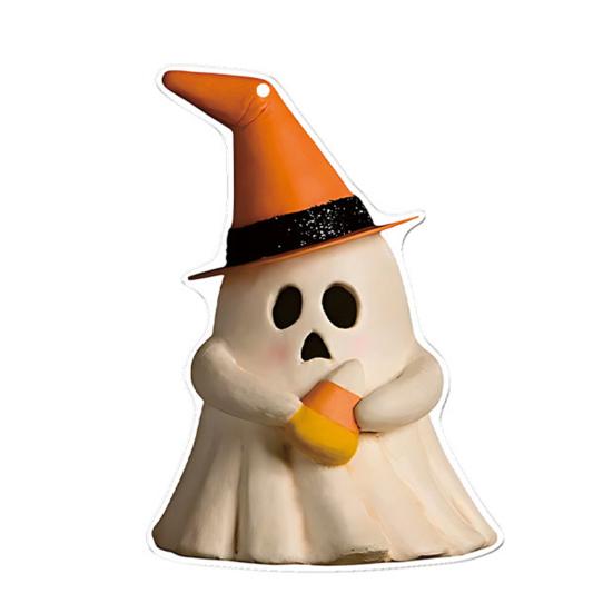 Decorazione Auto Halloween Ciondolo 2D Piatto per Specchietto Retrovisore Auto per Auto Zaino Albero di Natale Accessori Interni Auto
