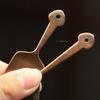 Purple Copper Color Pure Brass Ladle for Shovelling Ash Pressing Incense Supplies/Adding Incense Powder and Removing Ash Tool