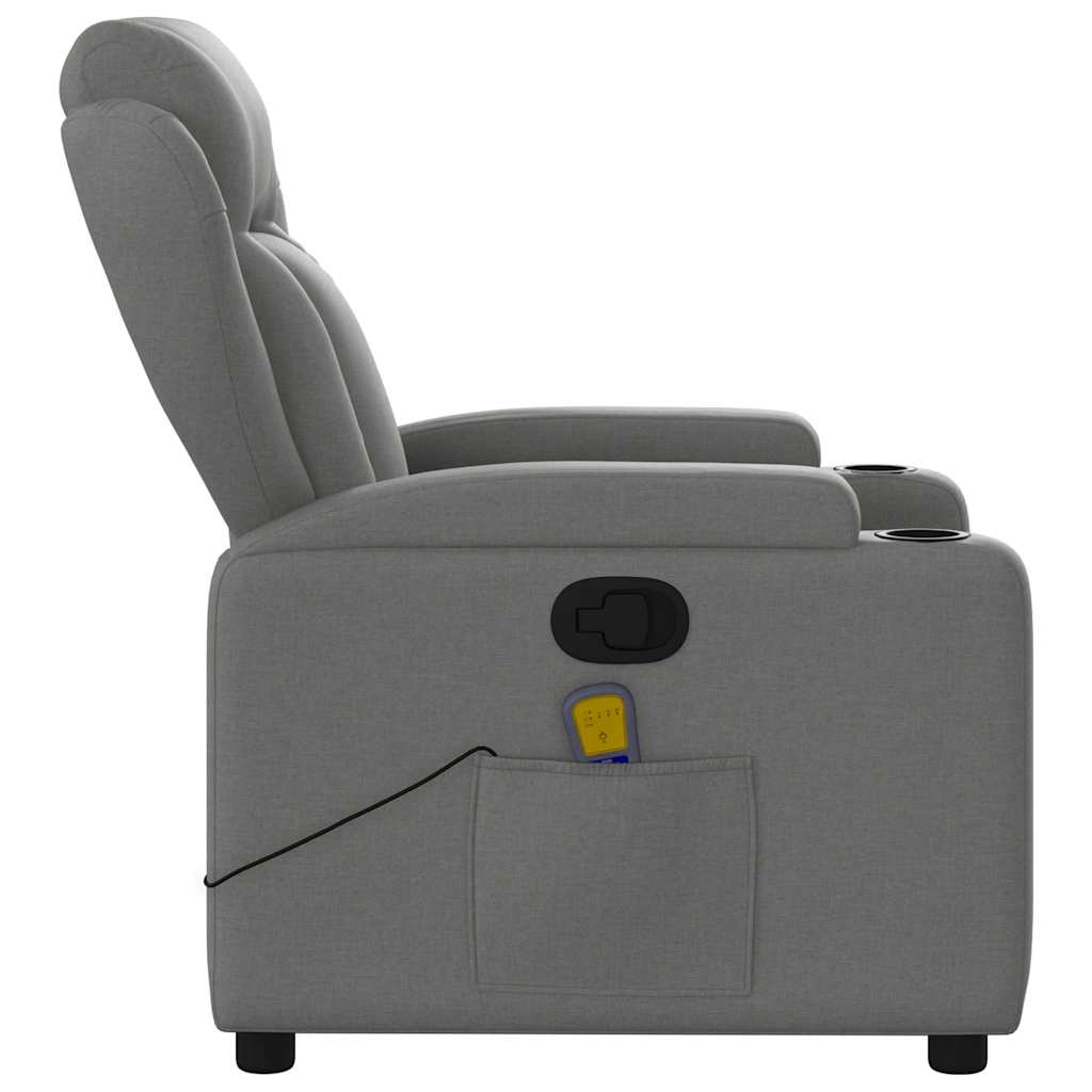 Massage Relax Chair Fabric Dark Grey