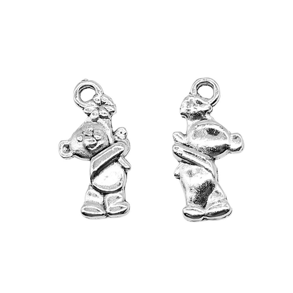 Bear Pendants Metal Animal Charms Panda For DIY Bracelet Necklace Earrings Accessories