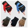 Men Tactical Half-Finger Gloves, Military Special Forces Style Breathable Cycling Fingerless Sports Gloves