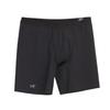 Norvan Atmungsaktiv Bequem Leicht Schlanke Passform Dreiviertel Sportshorts Herrenshorts Schwarz X000007785