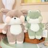 Children'S Sleeping Kitten Soothing Doll Cute Pet Rabbit Bear Claw Machine Rag Doll Plush Toy Birthday Gift