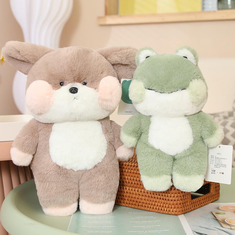 Children'S Sleeping Kitten Soothing Doll Cute Pet Rabbit Bear Claw Machine Rag Doll Plush Toy Birthday Gift