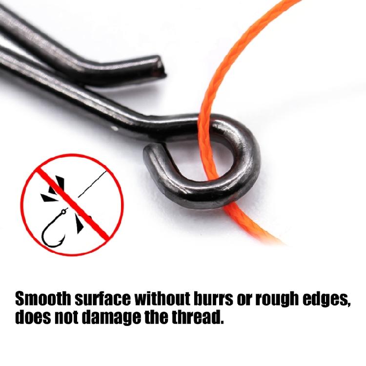 200 Counts Fishing Snap Clip 4 Size Combination Fast Release Connectors for Baits Fishing Accessories