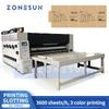 ZONESUN ZS-YKM3 Automatische Flexodrucker-Rillmaschine 3-Farben-Druckmaschine 3600 Bogen/h Wellpappkarton-Herstellungsmaschinen