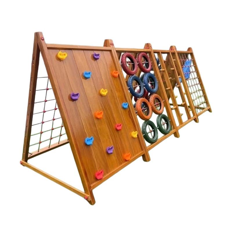 Zhongaoda Eight-Sided Outdoor Wooden Climbing Frame