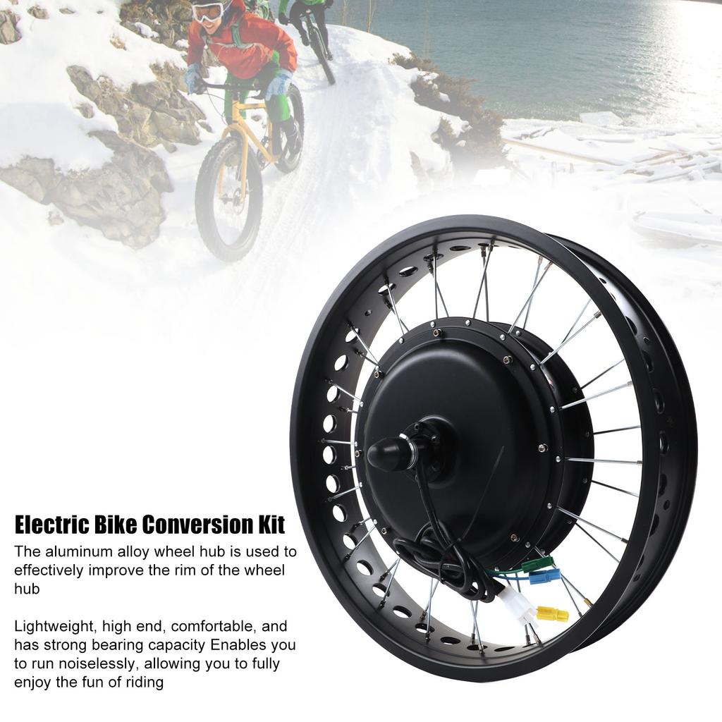 20 Inch 48V 1000W Rear Wheel Electric Cycle Motor Conversion Kit with S866 LCD Display for Electric Scooter Folding Cycling