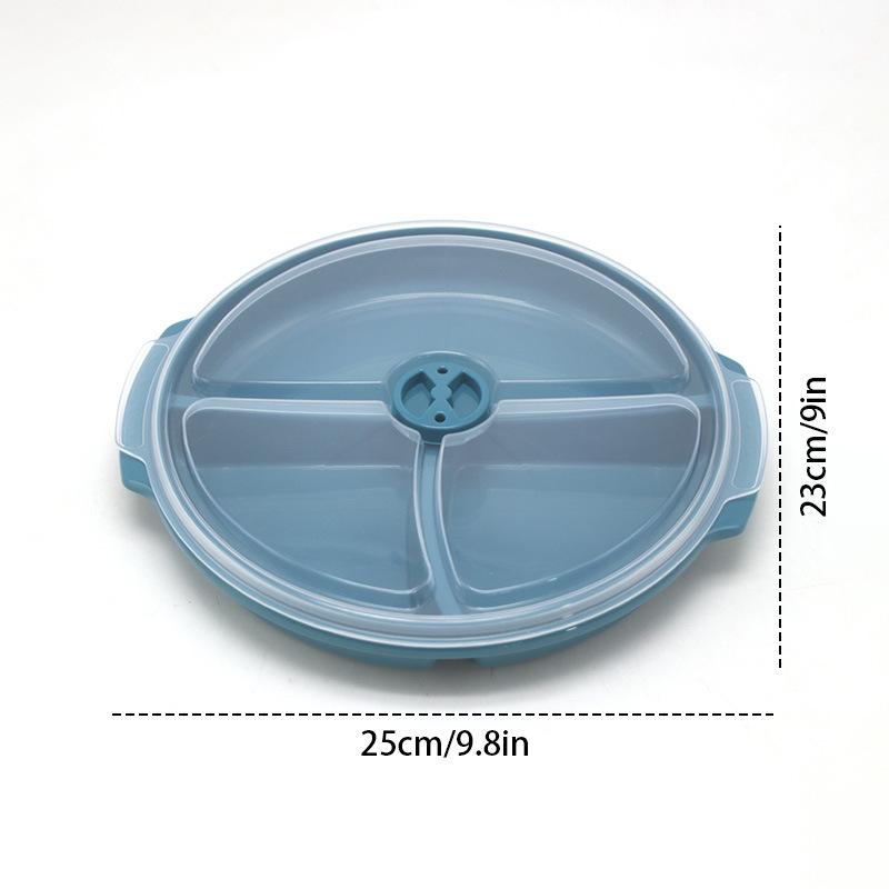 

Микроволновая Трехсекционная Снек-бокс Тарелка для десерта с вентиляционным отверстием морская волна