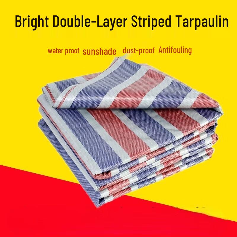Jun Ding Ying 4x50m Bright Striped Tarpaulin