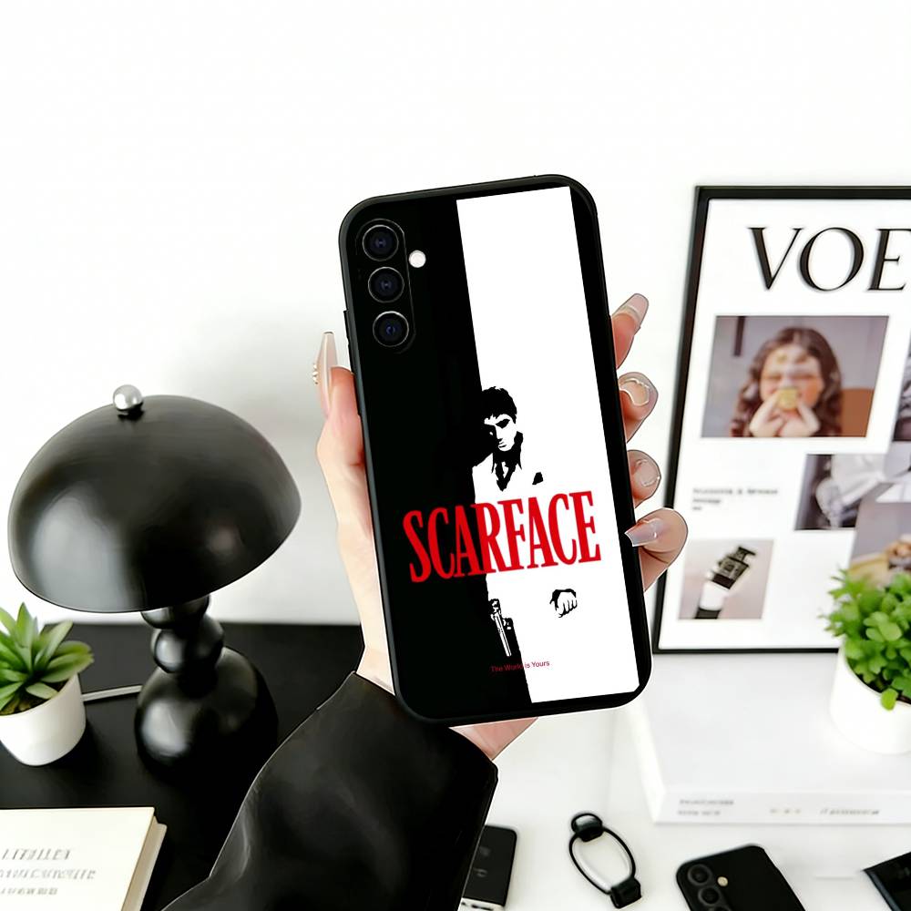 S-Scarface T-Tony Handyhülle Für Samsung Galaxy A73,A72,A71,A70,A53,A52,A51,Andere Weiche Schwarze Hülle