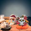 Of The Day Dead Themed Skull Pattern Party Desktop Paper Decoration Ornament
