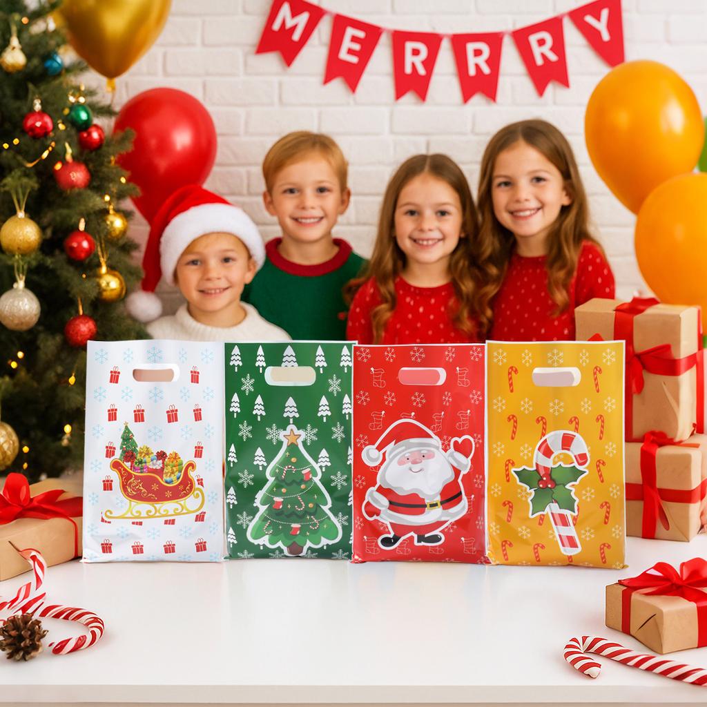 Christmas Santa Claus Gift Handbag Merry Christmas Decorations 2025 Navidad Natal Xmas Tree Elk Candy Handy Bag New Year 2026