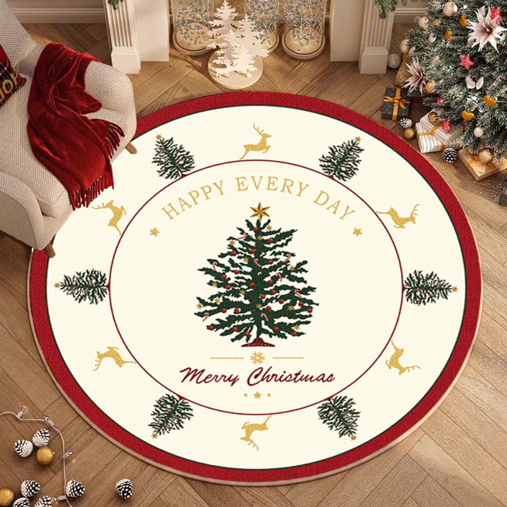 

Festive Christmas Round Rug – Cheerful Holiday Decor for Living Room & Bedroom 60cm