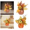 Artificial Pumpkin Maple Leaves Flower Autumn Ornament Colorful Wedding Photography Props, Harvest