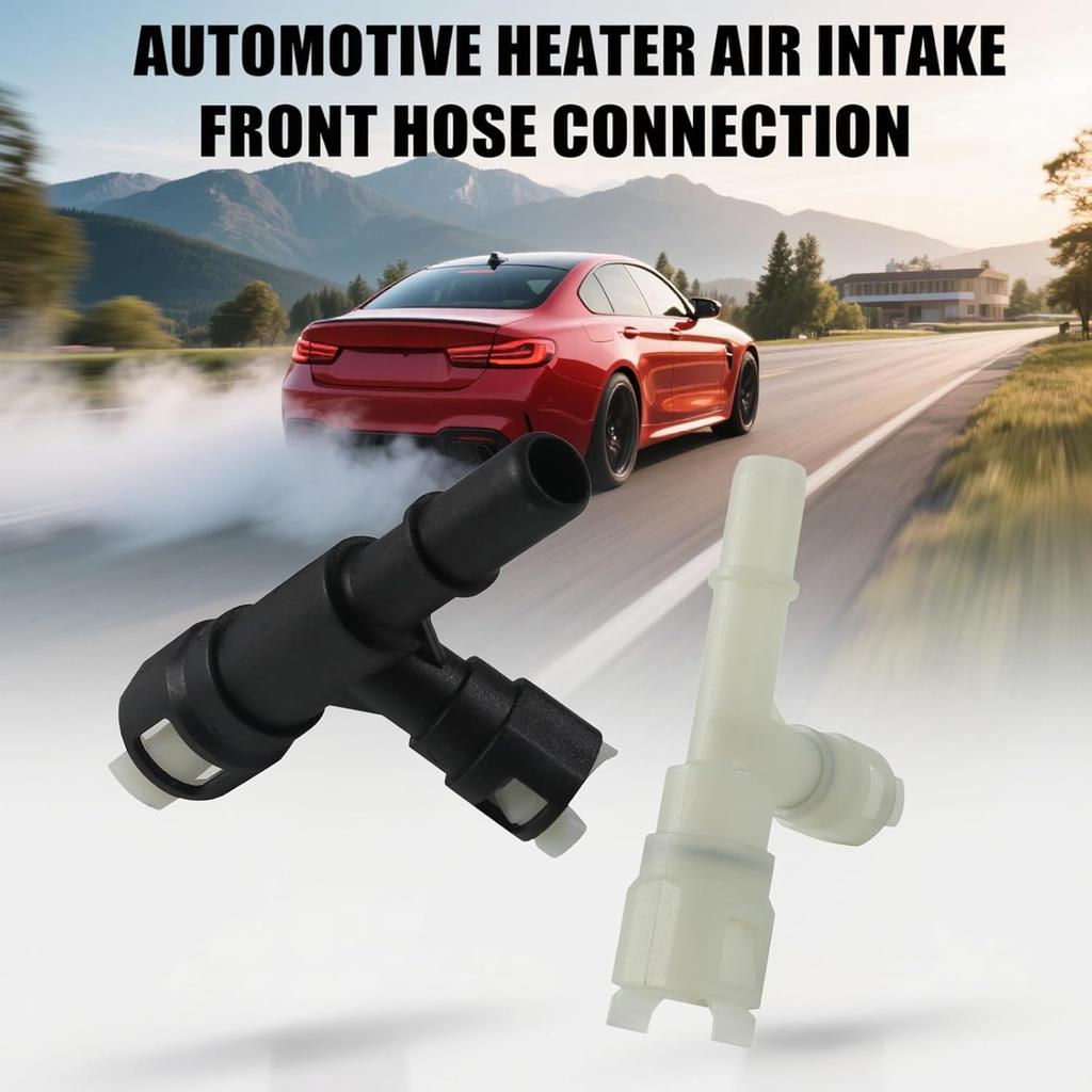 Car Heater Inlet Hose Joint, 2 PCS Three-way Plastic Cooling Connector Accessories, Original Replacement 15055343 15055342, Compatible with Select