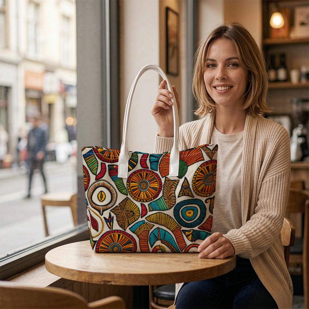 Bohemian Ethnic Style Shoulder Bag Fashion Casual Large Capacity Daily Tote Bag for Women