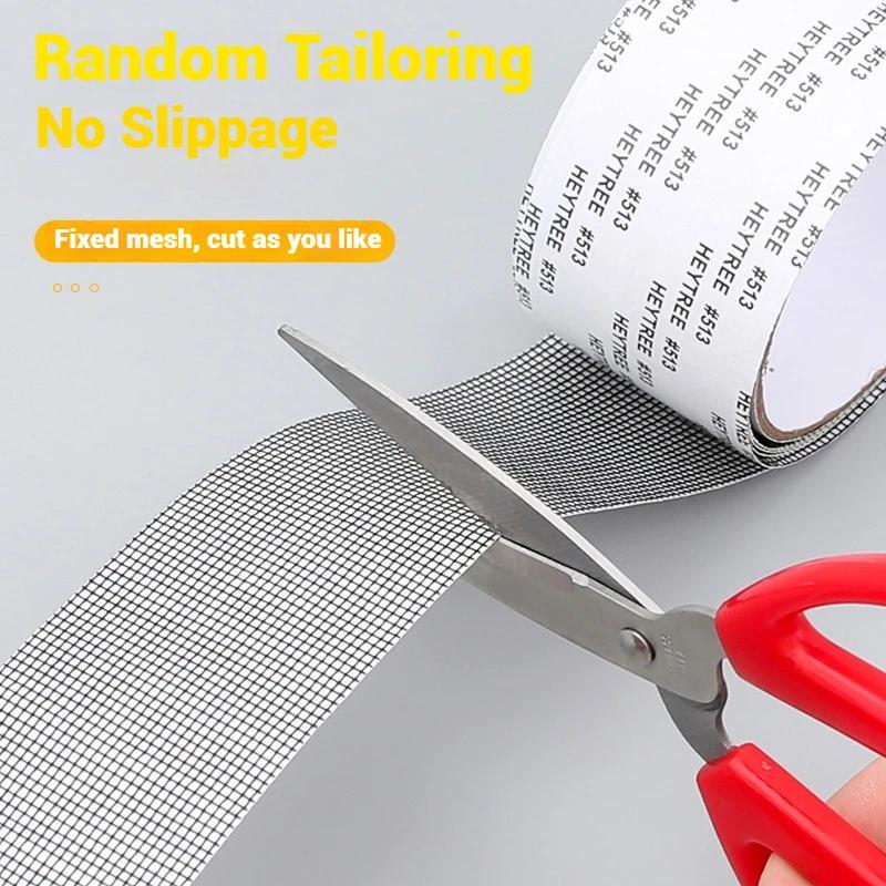 ZEXEF Window Screen Repair Tape Self Adhesive Mesh Tape Net Door Fix Patch Anti Insect Mosquito Mesh Broken Holes Repairing