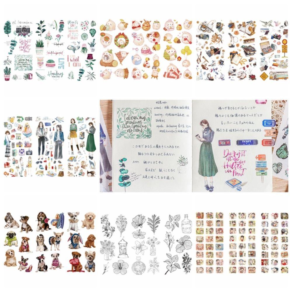

Personality Hand Ledger Sticker Creative Small Fresh Sticker Flat Graffiti Sticker Kids