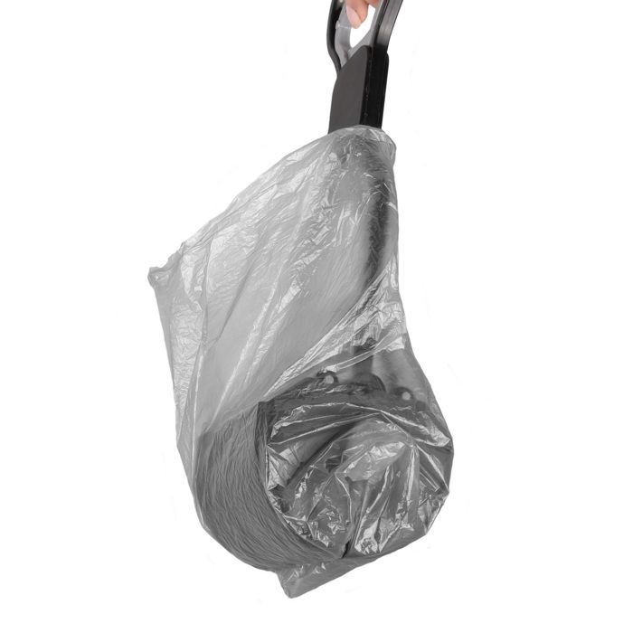 Pelle a déjections avec poignée a pression pour chien