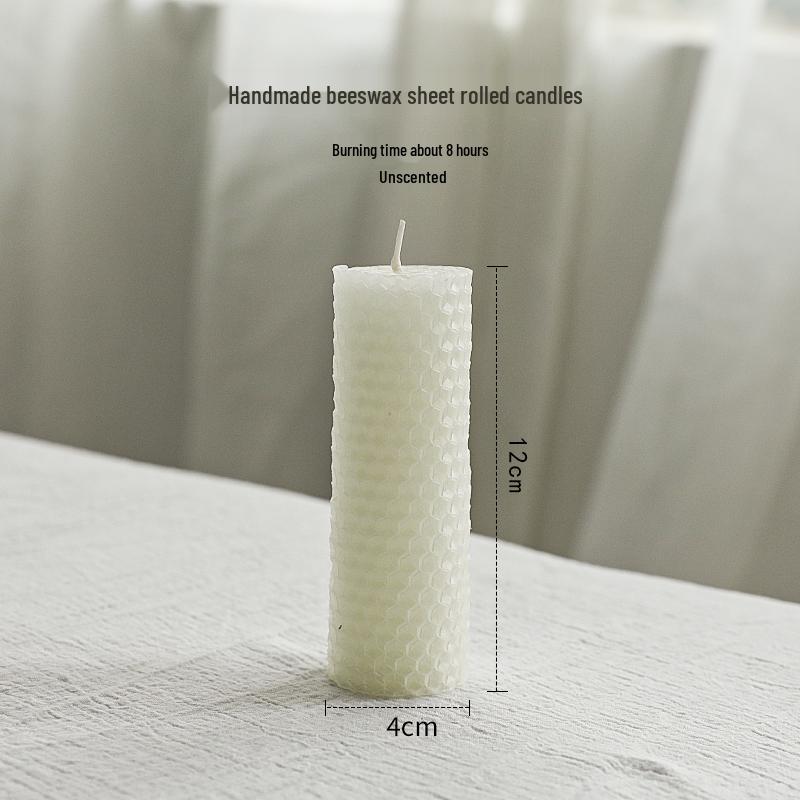 Smokeless White Retro Scented Candle for Weddings & Home Decor