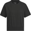 Neo Solid Color Loose Round Neck Short Sleeve T-Shirt Women Tops Black IP3899