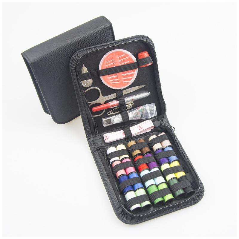 Sewing Kit with Threads Needles Storage Bag Scissors Tape Measure Buttons Portable Travel DIY Embroidery Handwork Sewing Box Set