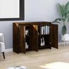 Buffet - MAISON EXCLUSIVE - 102x33x75 cm - Chêne fumé - Bois d'ingénierie - 3 portes