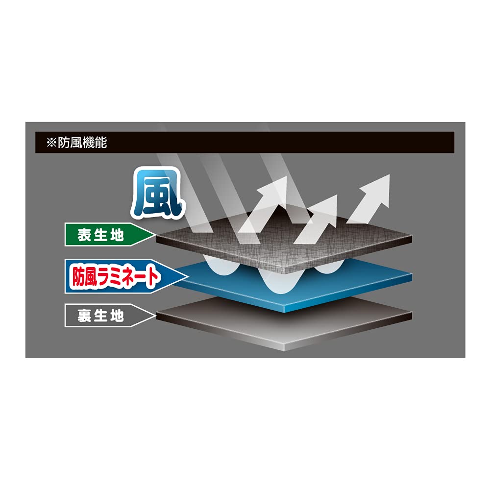 Otafuku Gloves Winter Leg Warmers [Heating, Windproof, Heat Retention] JW-123 Black M