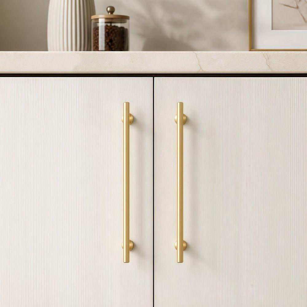 Minimalist Brass Cabinet Pulls Durable Gold Drawer Knobs Solid Brass Handles Cabinetry,Furniture