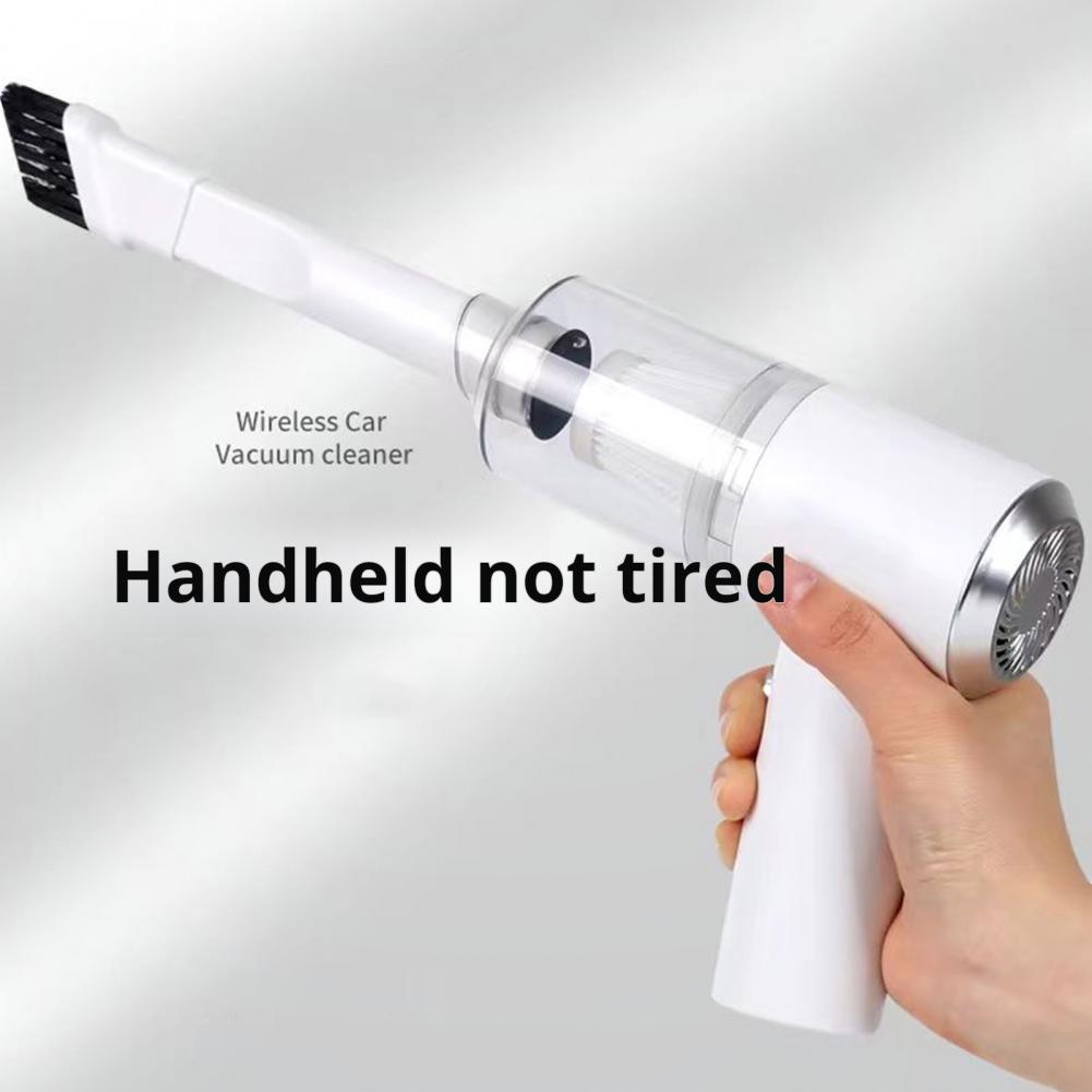 Aspirator portabil pentru mașină Aspirator portabil fără fir pentru mașină cu lumină LED, aspirație puternică, reîncărcabil pentru mașini